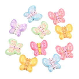 Непрозрачные кабошоны из смолы, бабочка