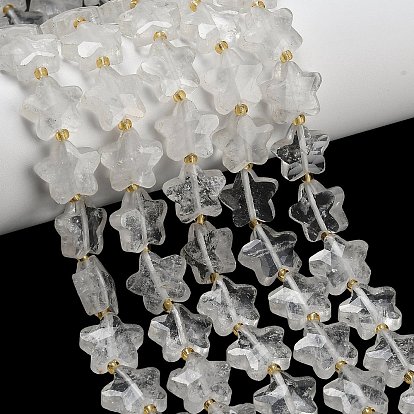 Природных кристаллов кварца бисер нитей, горного хрусталя, звезда, граненые, с бисером
