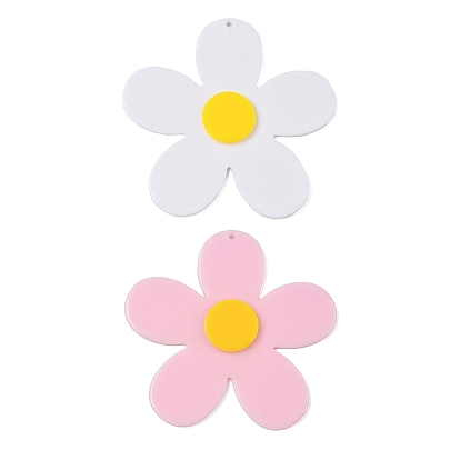 Акриловые большие подвески, формы цветка