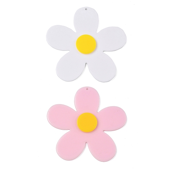 Акриловые большие подвески, формы цветка