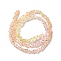 Perles en verre transparentes , perles multicolores segmentées, triangle