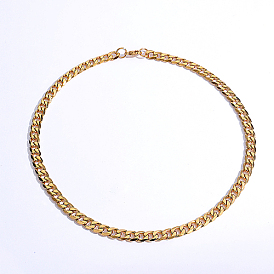 Stainless Steel Cuban Link Chain Necklaces