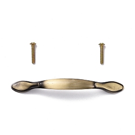 Vintage Alloy Cabinet Door Knobs, Kitchen Drawer Pulls Cabinet Handles, with Iron Screws