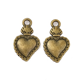 Tibetan Style Alloy Pendants, Cadmium Free & Lead Free, Sacred Heart