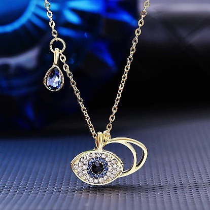 Multi-layered Demon Eye Pendant Necklace for Men and Women - Gothic Jewelry