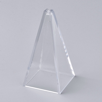 Plastic Candle Molds, for Candle Making Tools, Pyramid Shape