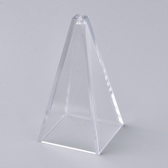 Plastic Candle Molds, for Candle Making Tools, Pyramid Shape