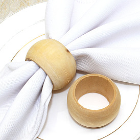 Hotel simple wooden round napkin buckle napkin ring bead napkin ring mouth cloth ring
