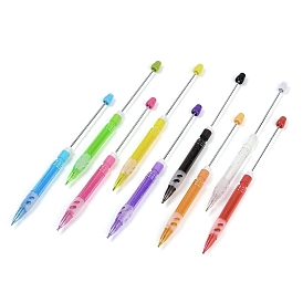 Пластиковый механический карандаш, железная ручка из бисера, для индивидуальной ручки своими руками