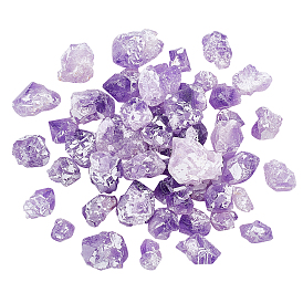 230G Rough Raw Natural Amethyst Beads, for Tumbling, Decoration, Polishing, Wire Wrapping, Wicca & Reiki Crystal Healing, No Hole/Undrilled, Nuggets