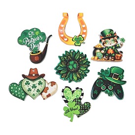 Непрозрачные акриловые подвески с принтом ко Дню Святого Патрика