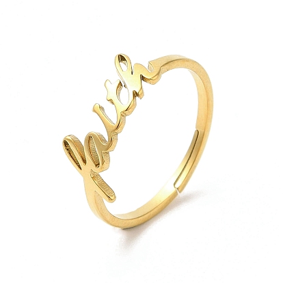 Ионное покрытие (IP) 304 регулируемое кольцо «вера в слово» из нержавеющей стали