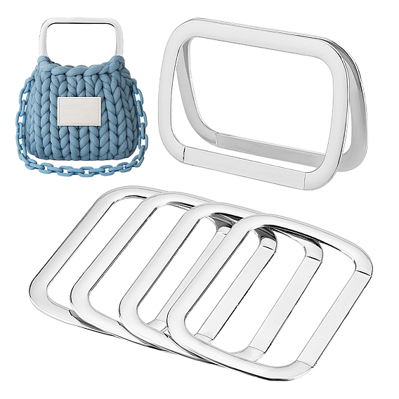 Ручки для сумок из сплава, прямоугольные