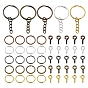 Железные разъёмные кольца для ключей, открытые кольца для ключей и наборы подпорок для винтовых проушин