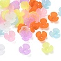 Gefrostete Perlenkappen aus Acryl, Blume