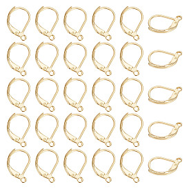 304 из нержавеющей стали выводы Leverback серьги, с петлей