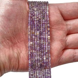 Природный аметист нитей бисера, граненые настольные бусины в форме куба