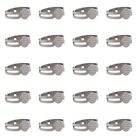 50шт. регулируемые 304 фурнитура для колец из нержавеющей стали, плоские круглые настройки основания кольца пэда