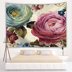 hanging cloth decorative fabric flower print tapestry