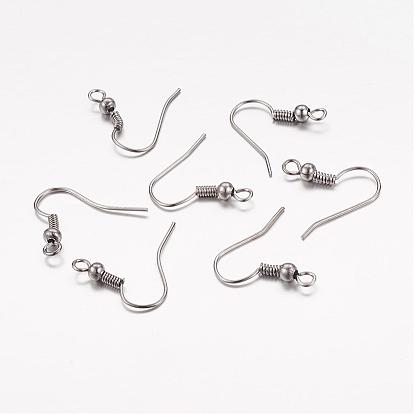 Jewelry Findings, Iron Earring Hooks, with Horizontal Loop, Nickel Free