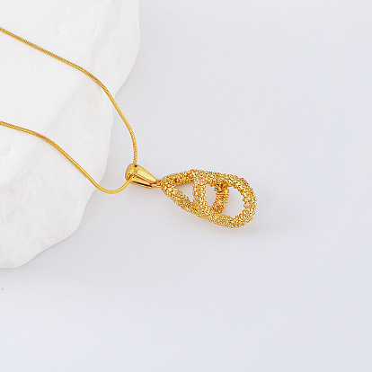 3 шт. полые ожерелья-капли из нержавеющей стали для женщин