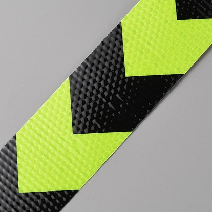 Waterproof EPT(Ethylene Propylene Terpolymer) & PVC Reflective Self-adhesive Tape, Traffic Oriented Safety Warning Signs Stickers, Flat with Arrow