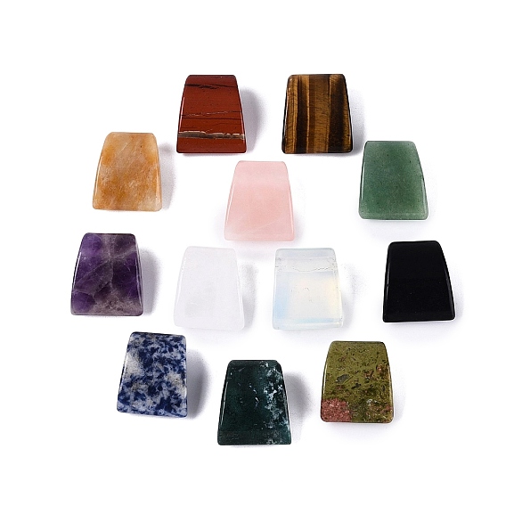 Подвески из натурального и синтетического камня, трапециевидные подвески