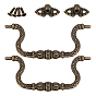 Iron Drawer Handles, with Iron Screws, for Gates Cabinet Drawer Door