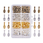 Brass Glue-on Flat Pad Bails, Leaf