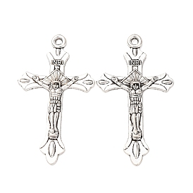Сплавочные подвески тибетского стиля, подвески в виде креста-распятия, без свинца и без кадмия