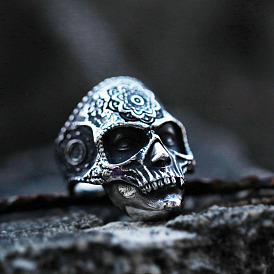 Stainless Steel Skull Finger Ring