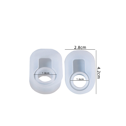 Силиконовые формы для колец овальной формы, формы для литья смолы, для уф-смолы, изготовление ювелирных изделий из эпоксидной смолы
