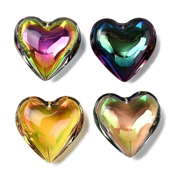 Гальваническим подвески стекла, для люстры хрустальные подвесные подвески, сердце прелести