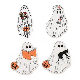 Halloween Theme Opaque Printed Acrylic Pendants