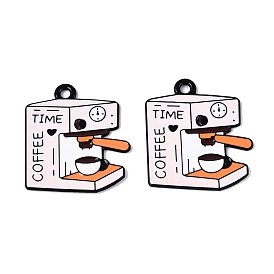 Подвески из эмалевого сплава с краской для выпечки, кофеварка чары