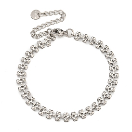 304 Stainless Steel Link Chain Bracelets for Women