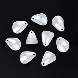 ABS Plastic Imitation Pearl Pendants, Teardrop