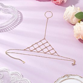 304 женские браслеты на ногу с треугольным кольцом из нержавеющей стали