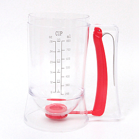 PP Plastic Hand-operated Batter Dispenser, with Measuring Label, Bakeware Tool, Column