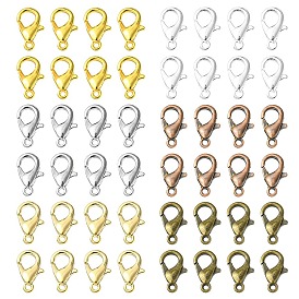 60Pcs 6 Colors Zinc Alloy Lobster Claw Clasps, Parrot Trigger Clasps