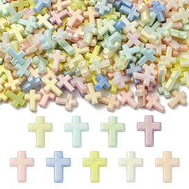 Непрозрачные акриловые бусины, крестик
