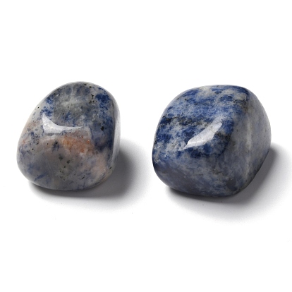 Natural Sodalite Beads, Healing Stones, for Energy Balancing Meditation Therapy, No Hole, Nuggets, Tumbled Stone, Healing Stones for 7 Chakras Balancing, Crystal Therapy, Meditation, Reiki, Vase Filler Gems