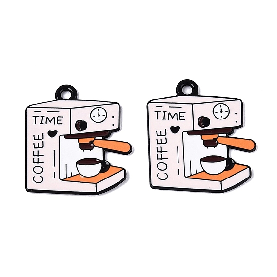 Подвески из эмалевого сплава с краской для выпечки, кофеварка чары