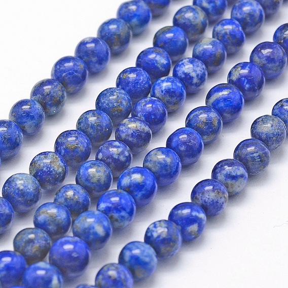 Natural Lapis Lazuli Beads Strands, Round