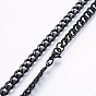 304 Stainless Steel Curb Chain Necklaces, with Lobster Claw Clasps