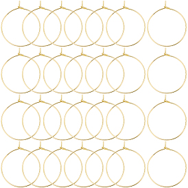 100 шт 304 хирургическая нержавеющая сталь бокалы подвески кольца, обручание серьги