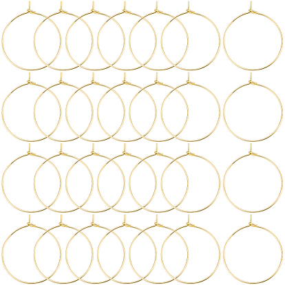 100 шт 304 хирургическая нержавеющая сталь бокалы подвески кольца, обручание серьги