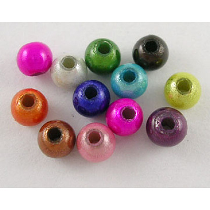Spray Painted Acrylic Beads, Miracle Beads, Bead in Bead, Round