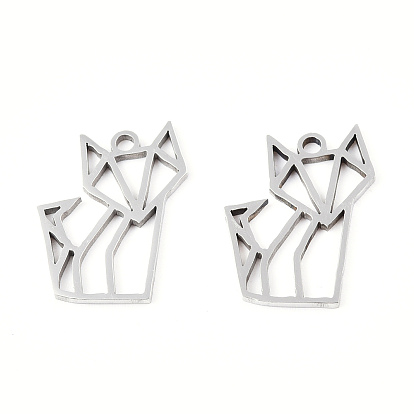 201 подвески из нержавеющей стали, наброски прелести, лиса