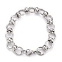 304 Stainless Steel Link Chain Bracelets, with Lobster Claw Clasps
